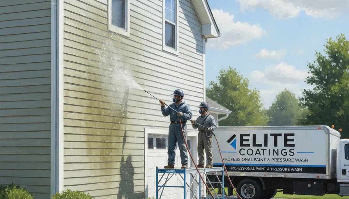 Vinyl siding pressure cleaning in Glendale, AZ for a clean, well-kept exterior by Glendale Paint Pros
